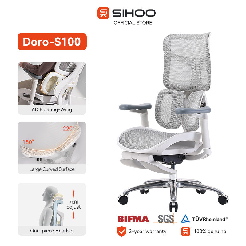 Sihoo S100 Dynamic Ergonomic Office Chair with Lumbar Support