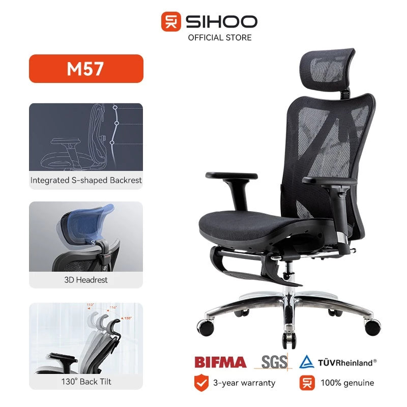 Sihoo M57 Ergonomic Office Chair with Breathable Mesh Cushion