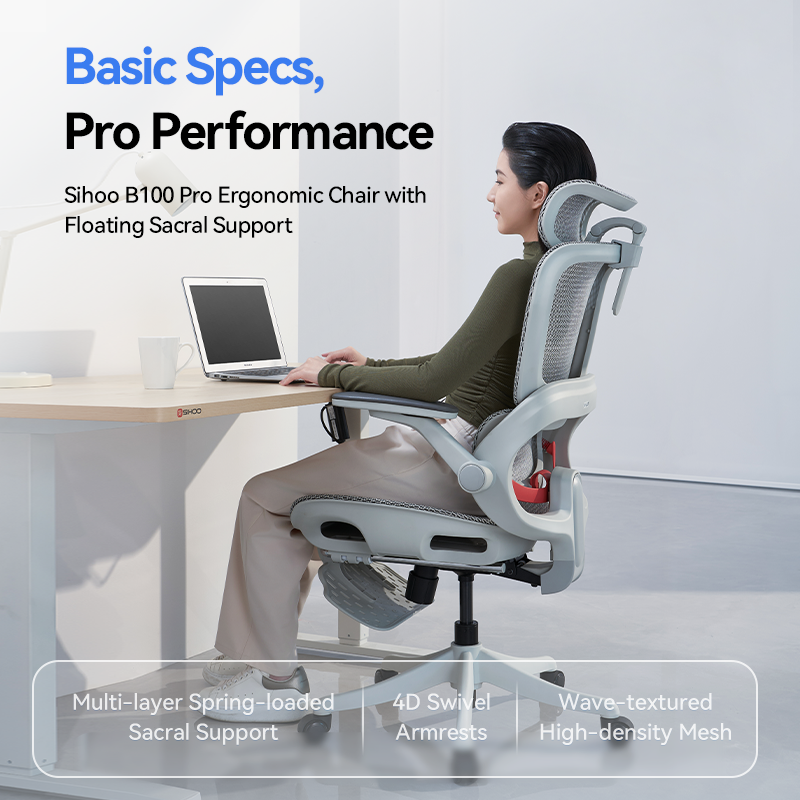 SIHOO B100 PRO Ergonomic Office Chair Floating Sacral Support