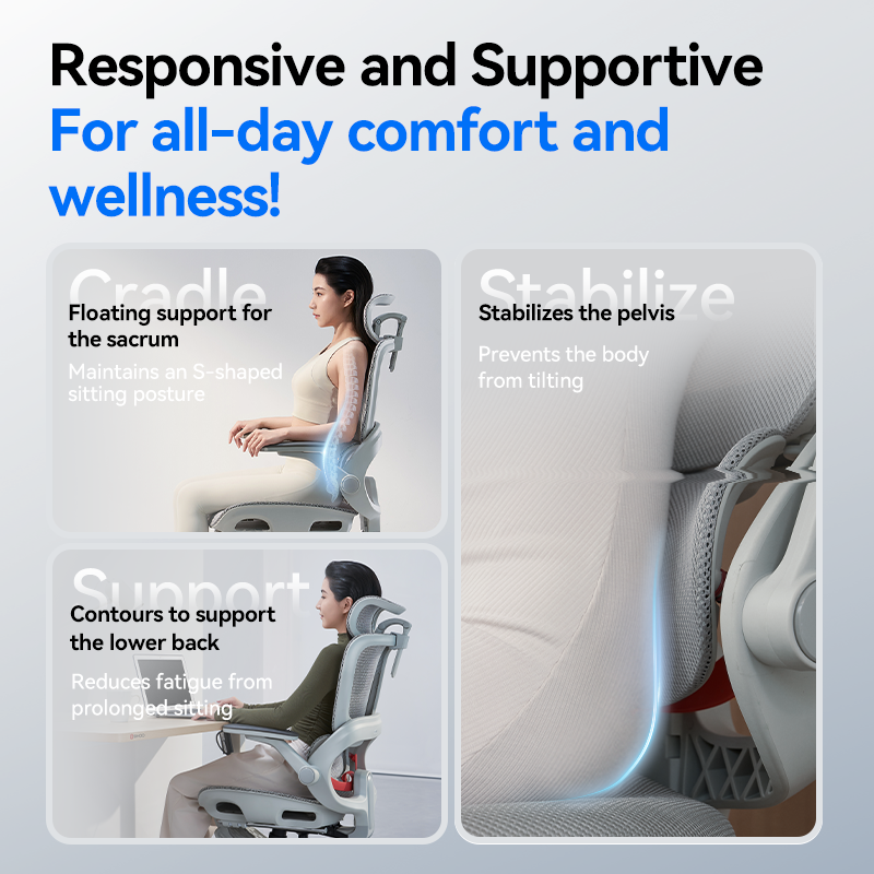 SIHOO B100 PRO Ergonomic Office Chair Floating Sacral Support