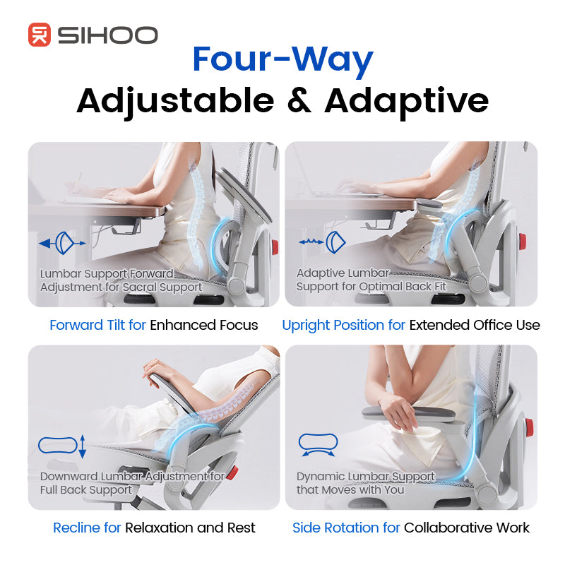 SIHOO B300 PRO Ergonomic Chair with Precision Lumbar Support