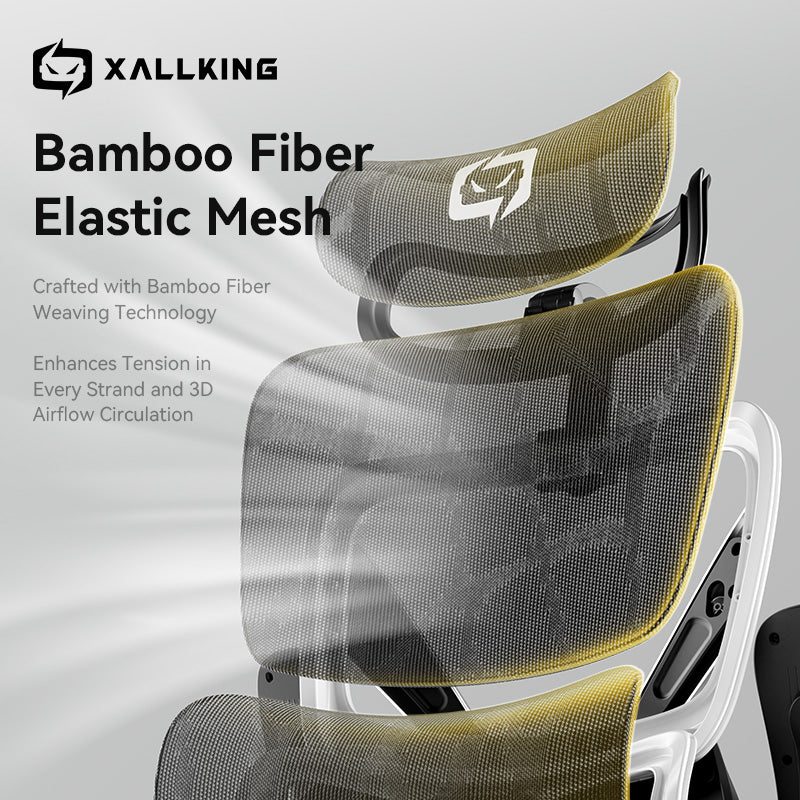 SIHOO X7S Ergonomic Gaming Chair 5D Soft PU Armrest Bamboo Fiber Elastic Mesh