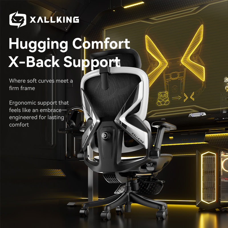 SIHOO X7S Ergonomic Gaming Chair 5D Soft PU Armrest Bamboo Fiber Elastic Mesh