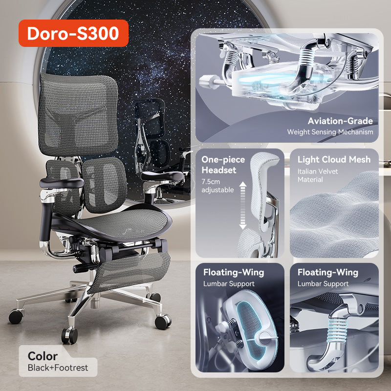 SIHOO Doro S300 Zero Gravity Ergonomic Chair for Premium Comfort