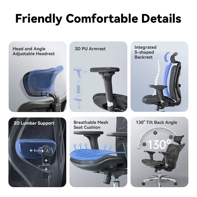 Sihoo M57 Ergonomic Office Chair with Breathable Mesh Cushion