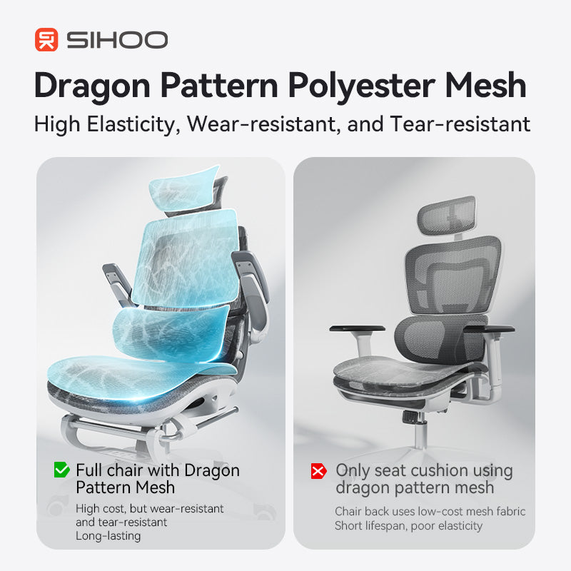 Sihoo M59AS Space-Saving Ergonomic Office Chair with Flip-Up Arms
