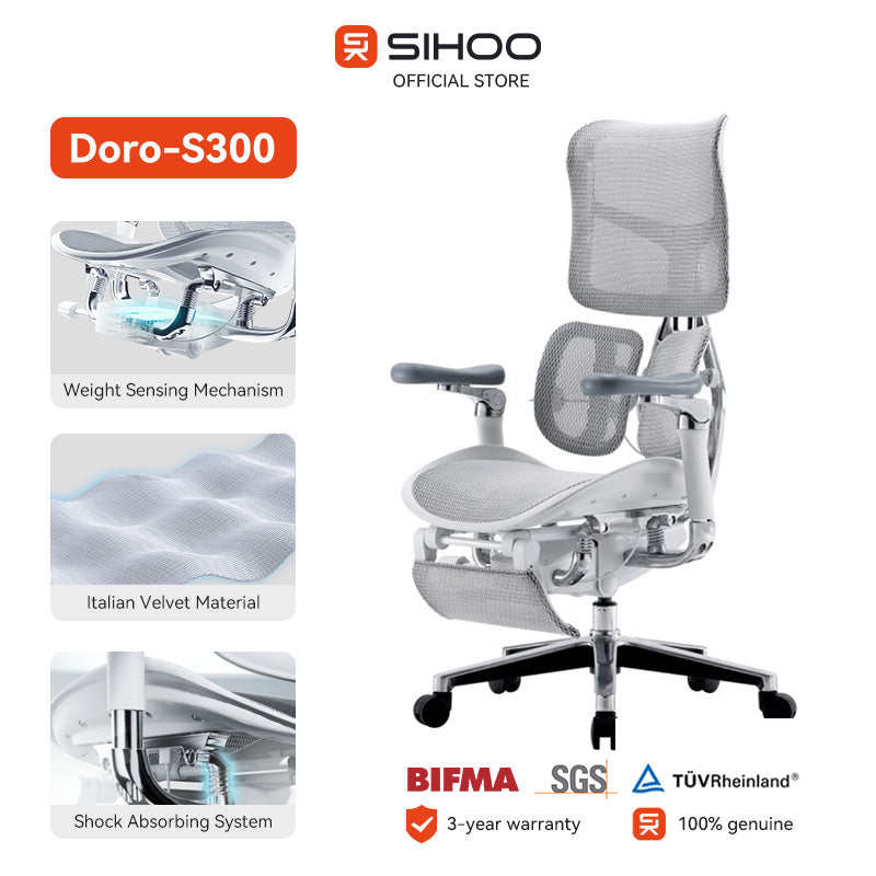 Sihoo Doro S300 "Gravity-Defying" Ergonomic Chair for Premium Comfort